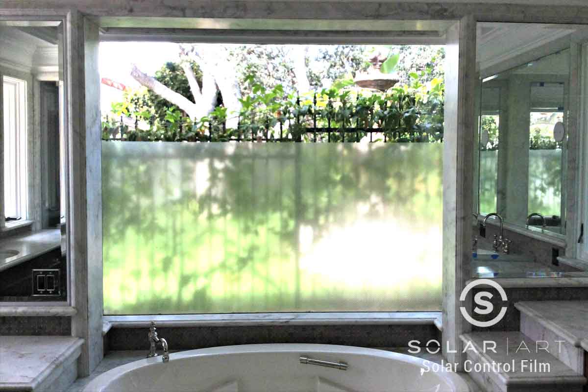 Privacy window film for homes