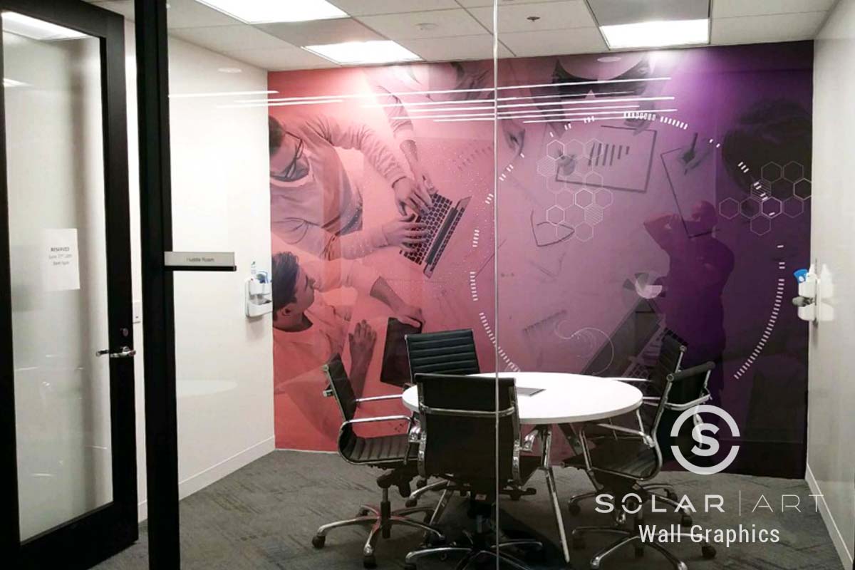 Private office wall graphics