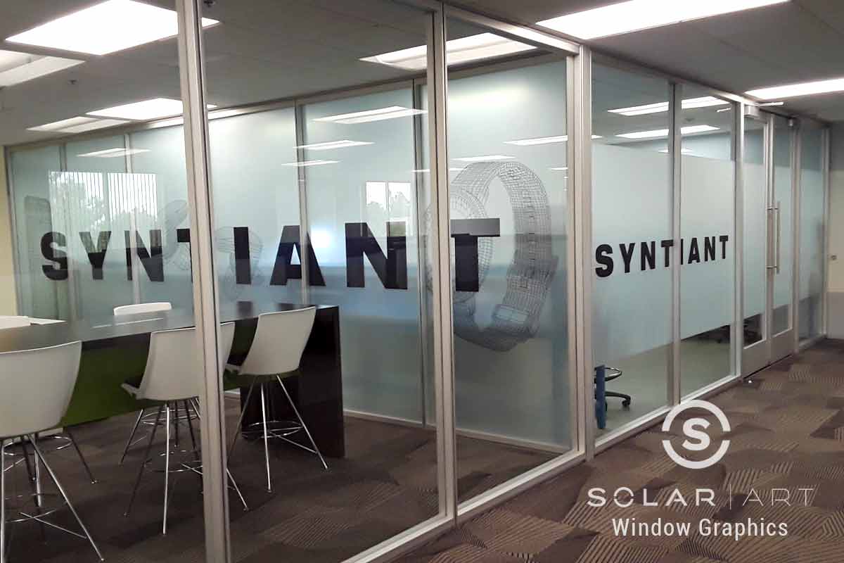 Frosted window graphics