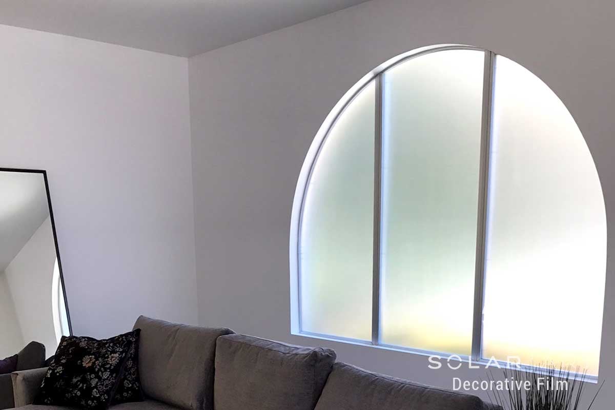 Frosted window film for living room 